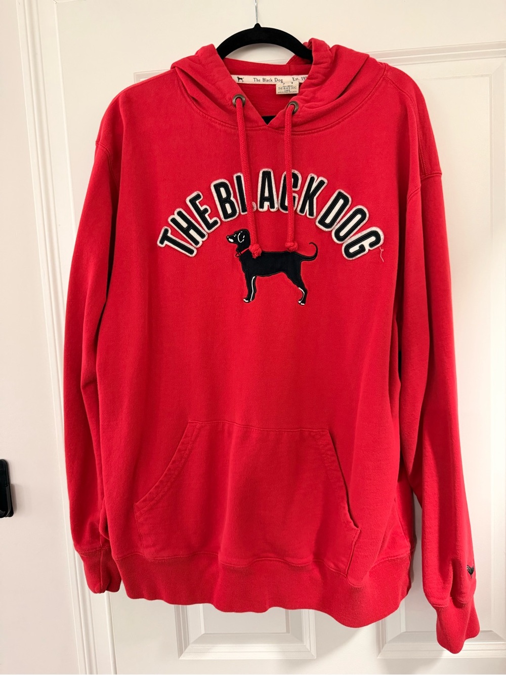 The Black Dog Red Hoodie